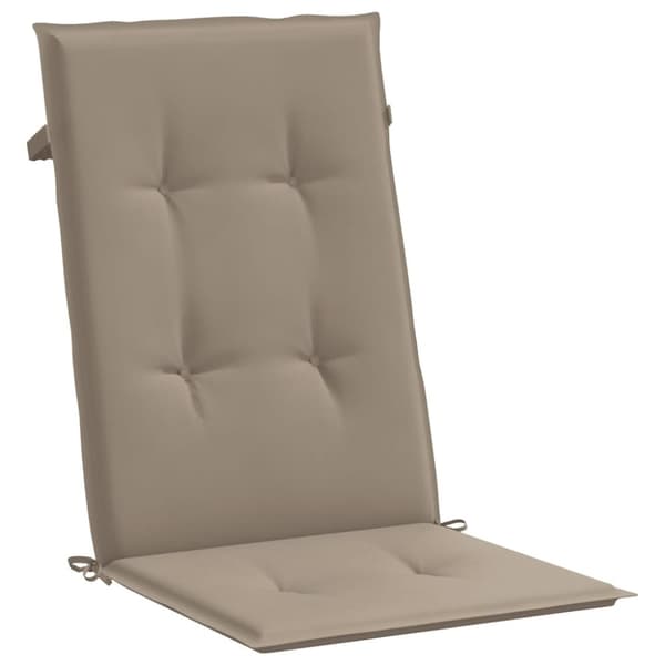 vidaXL Stolsdynor 6 st taupe 120x50x3 cm tyg