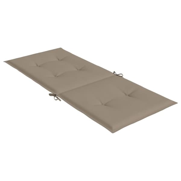 vidaXL Stolsdynor 6 st taupe 120x50x3 cm tyg