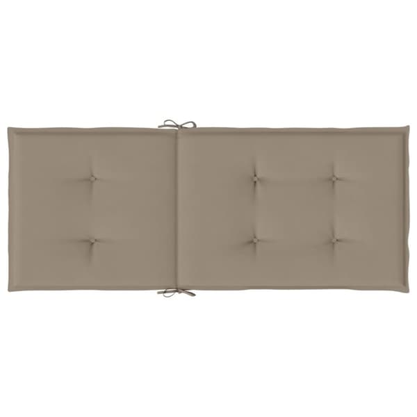 vidaXL Stolsdynor 6 st taupe 120x50x3 cm tyg