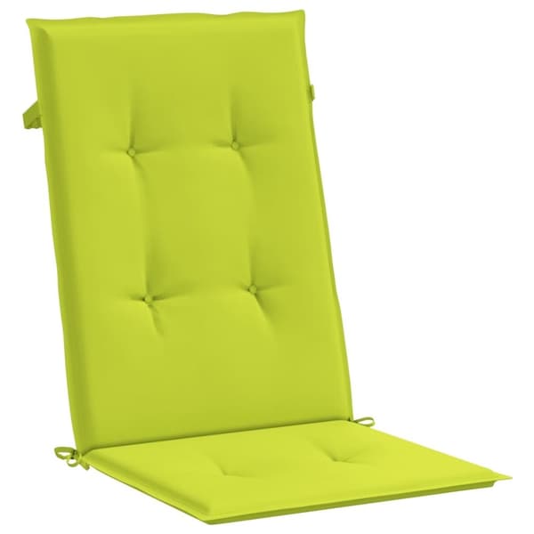 vidaXL Stolsdynor 6 st ljusgrön 120x50x3 cm tyg