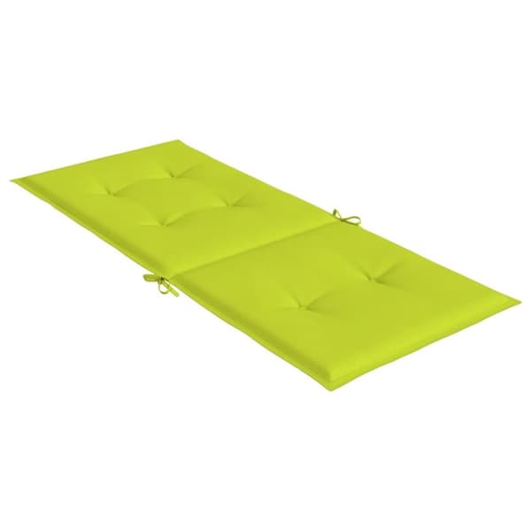 vidaXL Stolsdynor 6 st ljusgrön 120x50x3 cm tyg