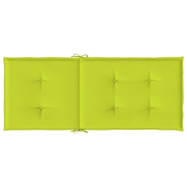 vidaXL Stolsdynor 6 st ljusgrön 120x50x3 cm tyg