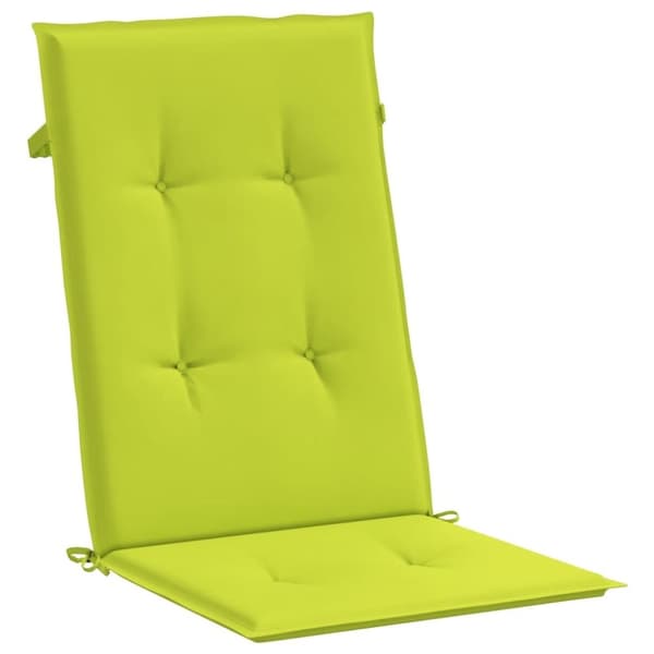 vidaXL Stolsdynor 4 st ljusgrön 120x50x3 cm tyg