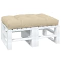 Miniatyrbild 3 av 9: vidaXL Palldyna beige 120x80x12 cm tyg