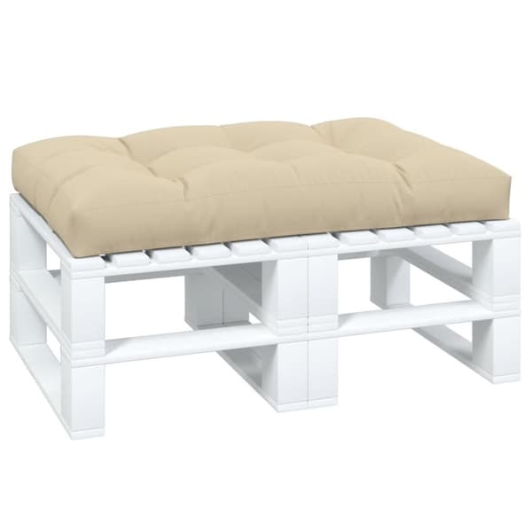 vidaXL Palldyna beige 120x80x12 cm tyg