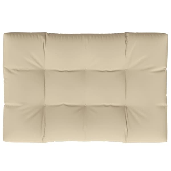 vidaXL Palldyna beige 120x80x12 cm tyg