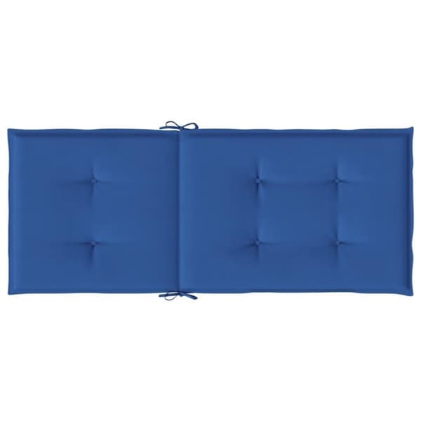 vidaXL Stolsdynor 6 st kungsblå 120x50x3 cm tyg