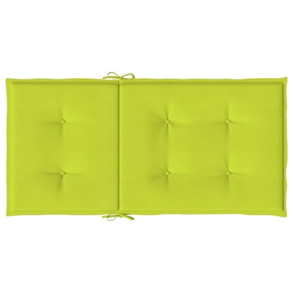 vidaXL Stolsdynor 4 st ljusgrön 100x50x3 cm oxfordtyg