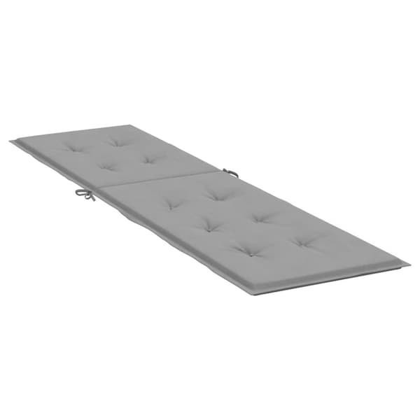 vidaXL hynde til dækstol (75+105)x50x4 cm grå