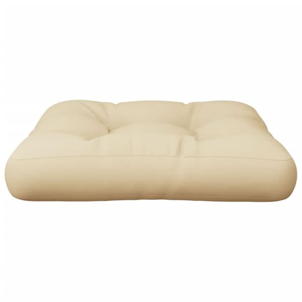 vidaXL Palldyna beige 58x58x10 cm tyg
