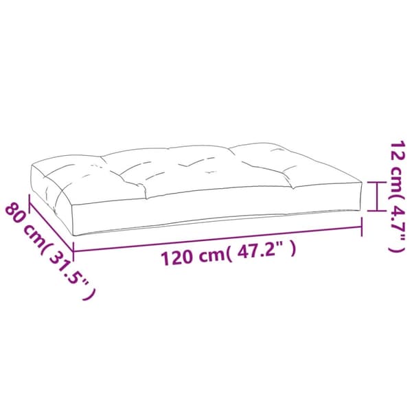 vidaXL pallehynder 5 stk. stof cremefarvet