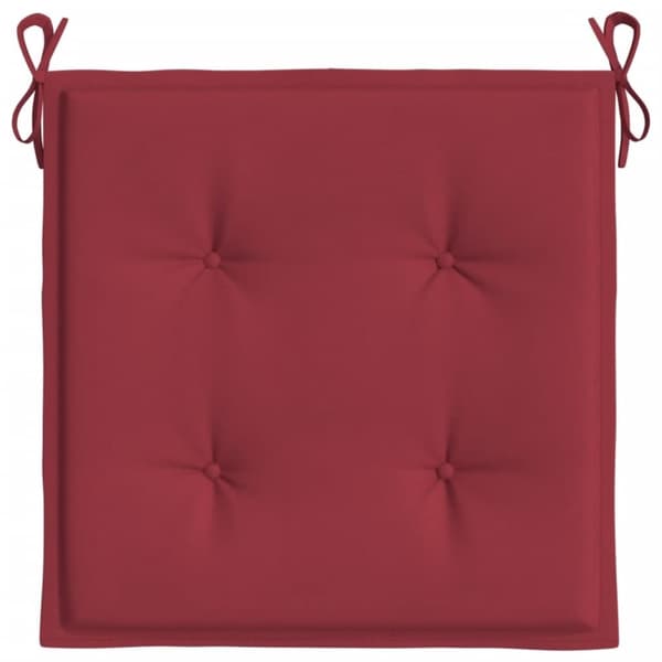 vidaXL hynder til havestol 6 stk. 50x50x3 cm oxfordstof vinrød