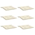 Miniatyrbillede 3 af 8: vidaXL hynder til havestol 6 stk. 50x50x3 cm oxfordstof cremefarvet
