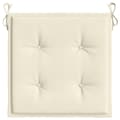 Miniatyrbillede 6 af 8: vidaXL hynder til havestol 6 stk. 50x50x3 cm oxfordstof cremefarvet