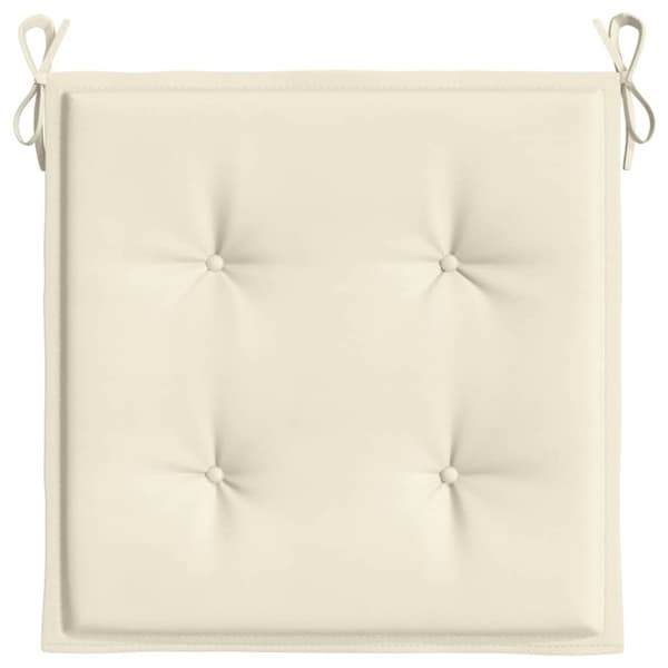 vidaXL hynder til havestol 6 stk. 50x50x3 cm oxfordstof cremefarvet