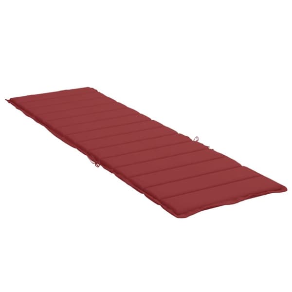 vidaXL hynde til liggestol 200x60x3 cm oxfordstof vinrød
