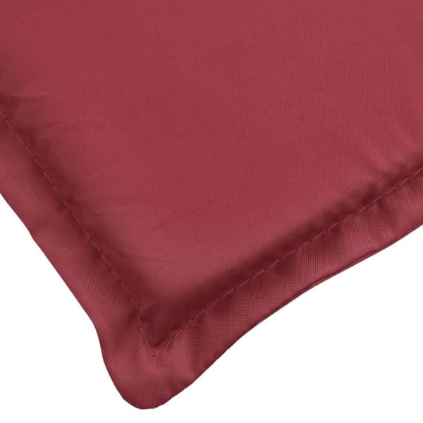 vidaXL hynde til liggestol 200x60x3 cm oxfordstof vinrød