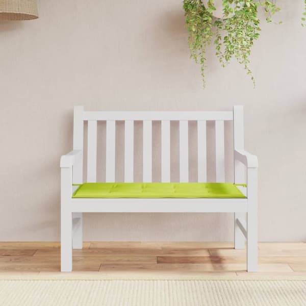 vidaXL hynde til havebænk 100x50x3 cm oxfordstof lysegrøn