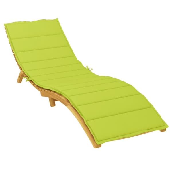 vidaXL Solsängsdyna ljusgrön 200x60x3 cm oxfordtyg