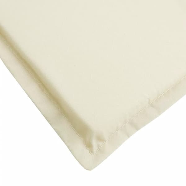 vidaXL hynde til liggestol 200x60x3 cm oxfordstof cremefarvet
