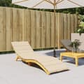 Miniatyrbillede 1 af 9: vidaXL hynde til liggestol 200x60x3 oxfordstof beige