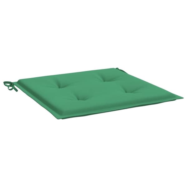 vidaXL hynder til havestol 4 stk. 50x50x3 cm oxfordstof grøn