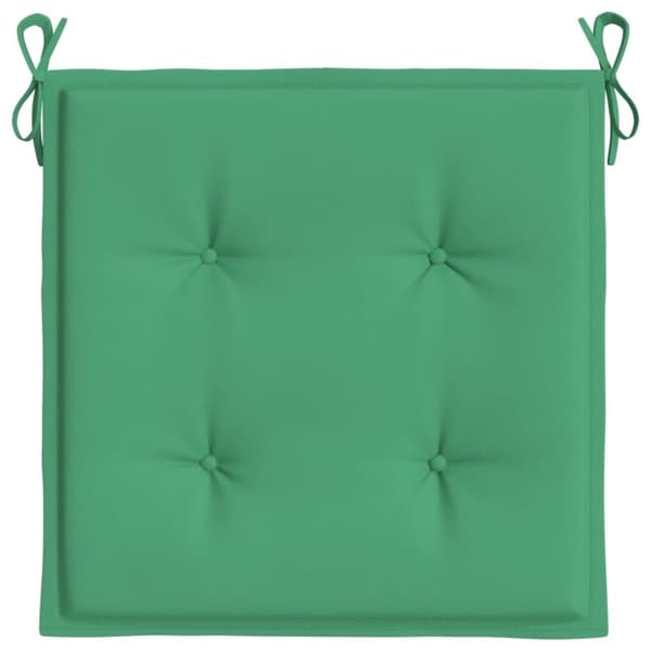 vidaXL hynder til havestol 4 stk. 50x50x3 cm oxfordstof grøn