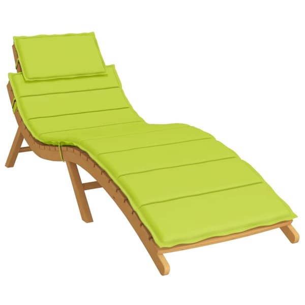 vidaXL hynde til liggestol 186x58x3 cm oxfordstof lysegrøn