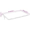 Miniatyrbillede 9 af 10: vidaXL hynde til liggestol 186x58x3 cm oxfordstof cremefarvet