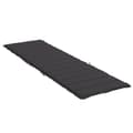 Miniatyrbillede 4 af 9: vidaXL hynde til liggestol 200x60x3 cm oxfordstof sort