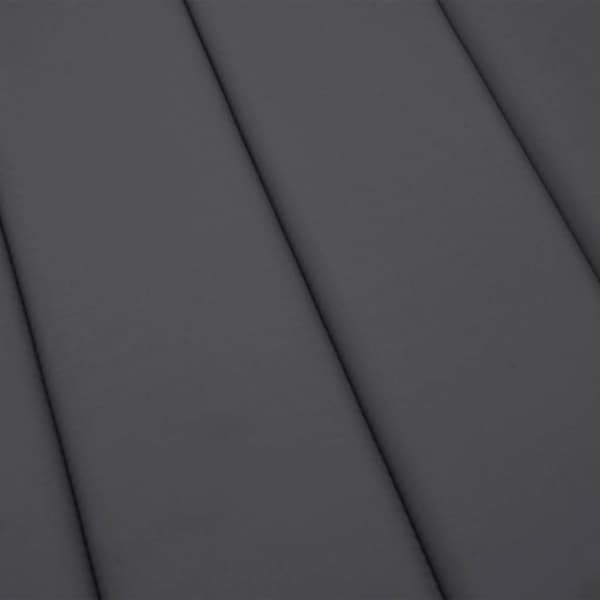 vidaXL Solsängsdyna antracit 186x58x3 cm oxfordtyg