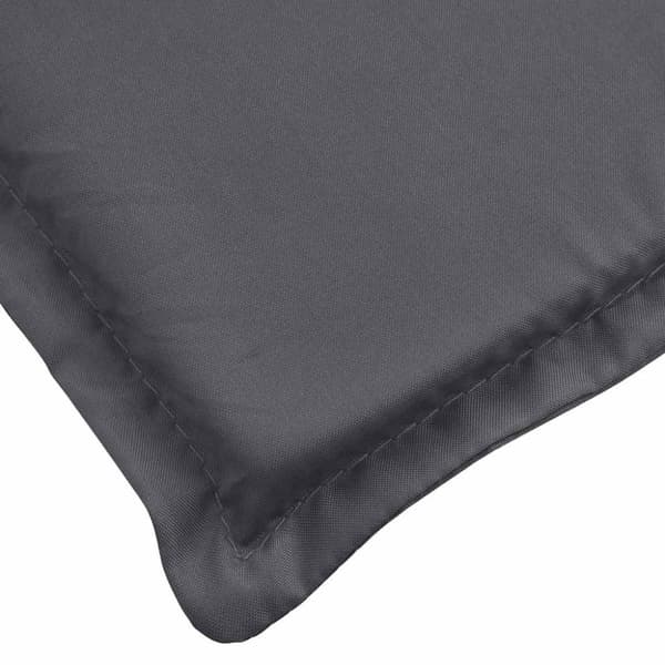 vidaXL Solsängsdyna antracit 186x58x3 cm oxfordtyg