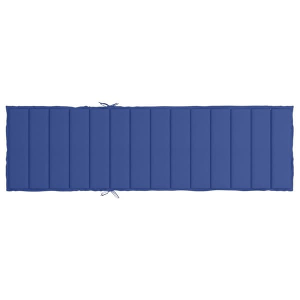 vidaXL Solsängsdyna kungsblå 200x50x3 cm oxfordtyg