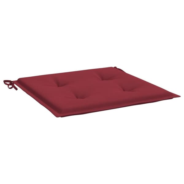 vidaXL Stolsdynor 4 st vinröd 50x50x3 cm oxfordtyg