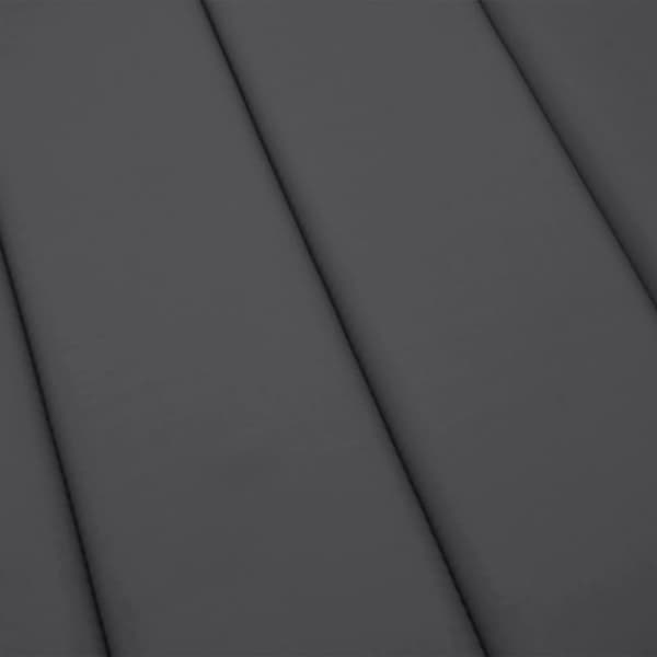 vidaXL Solsängsdyna antracit 200x50x3 cm oxfordtyg