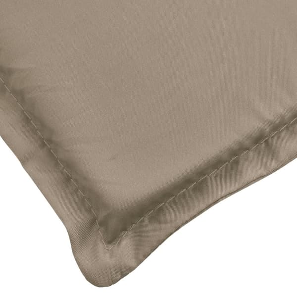 vidaXL Solsängsdyna taupe 200x50x3 cm oxfordtyg