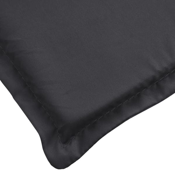 vidaXL Solsängsdyna svart 200x60x3 cm oxfordtyg