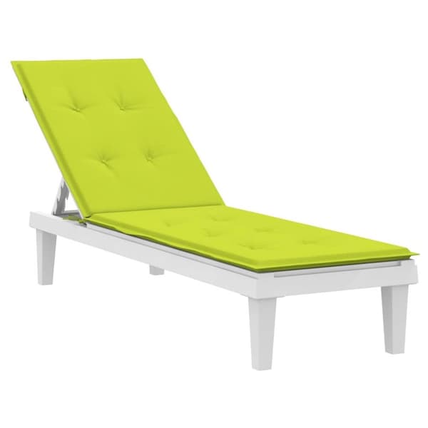 vidaXL Solsängsdyna ljusgrön (75+105)x50x4 cm