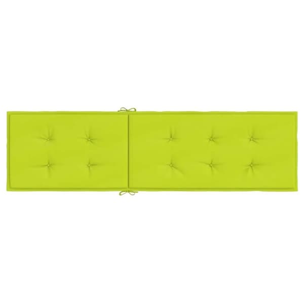 vidaXL Solsängsdyna ljusgrön (75+105)x50x4 cm