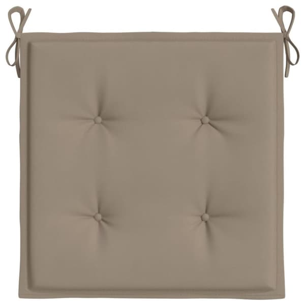 vidaXL hynder til havestol 6 stk. 50x50x3 cm oxfordstof gråbrun