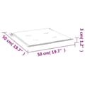 Miniatyrbillede 8 af 8: vidaXL hynder til havestol 6 stk. 50x50x3 cm oxfordstof gråbrun