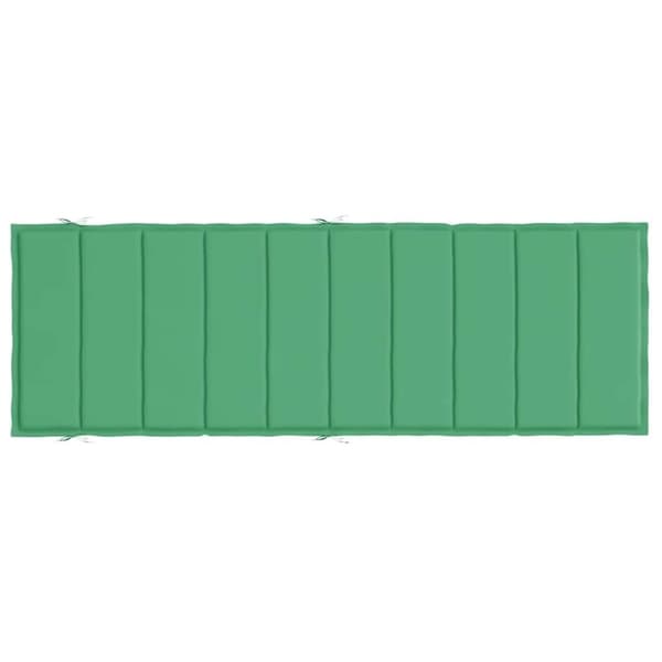 vidaXL hynde til liggestol 186x58x3 cm oxfordstof grøn