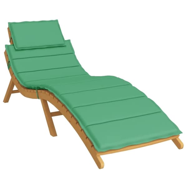 vidaXL hynde til liggestol 186x58x3 cm oxfordstof grøn