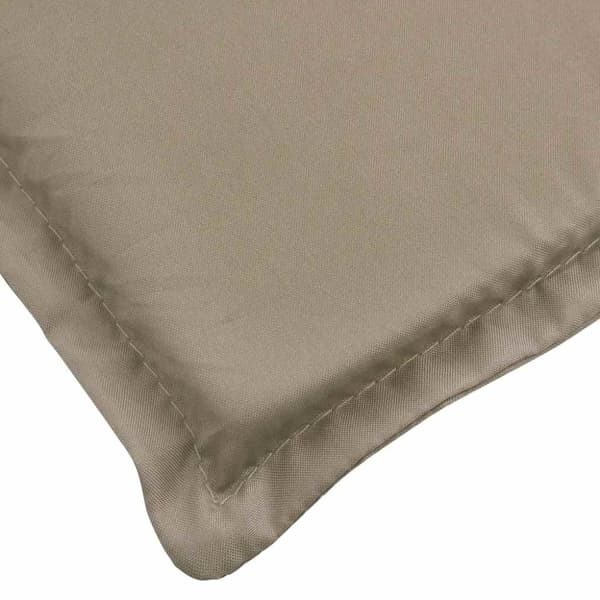 vidaXL Solsängsdyna taupe (75+105)x50x4 cm