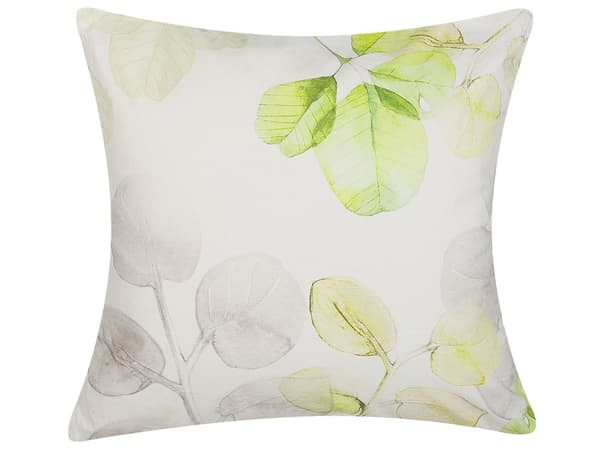 Dekorativ Prydnadskudde Flerfärgad Bladmotiv Fyrkantig 45 x 45 cm Modern Inredning Tillbehör