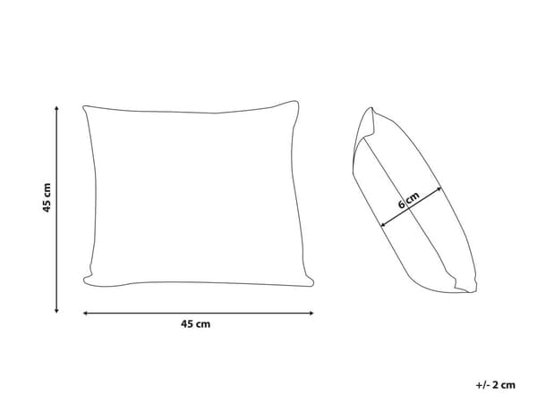 Dekorativ Kudde Grön och Vit Geometriskt Tryck Fyrkantigt 45 x 45 cm Modern Inredning Tillbehör