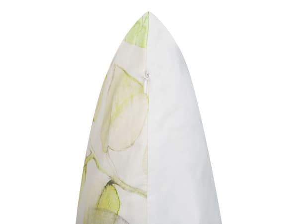 Uppsättning av 2 Dekorativa Prydnadskuddar Flerfärgad Bladmotiv Fyrkantig 45 x 45 cm Modern Inredning Tillbehör