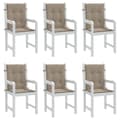Miniatyrbild 4 av 9: vidaXL Stolsdynor 6 st taupe 100x50x3 cm oxfordtyg