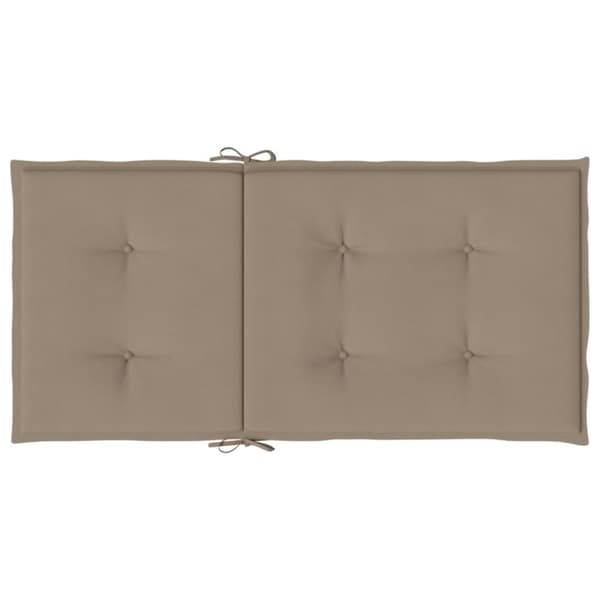 vidaXL Stolsdynor 6 st taupe 100x50x3 cm oxfordtyg