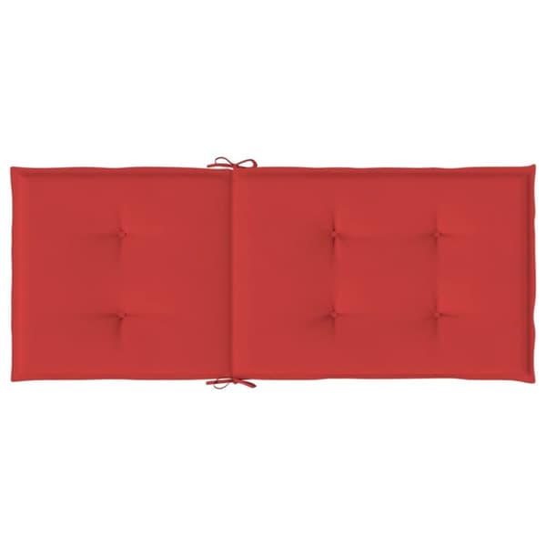 vidaXL stolehynder m. høj ryg 6 stk. 120x50x3 cm stof rød